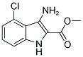 3-AMINO-4-CHLORO-1H-INDOLE-2-CARBOXYLIC ACID METHYL ESTER 结构式