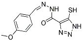 5-Mercapto-N'-[(1Z)-(4-methoxyphenyl)methylene]-1H-1,2,3-triazole-4-carbohydrazide 结构式