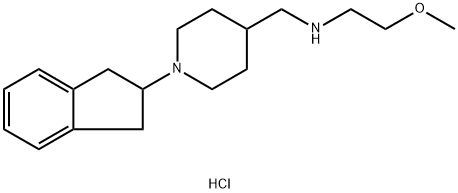 N-([1-(2,3-DIHYDRO-1H-INDEN-2-YL)PIPERIDIN-4-YL]-METHYL)-2-METHOXYETHANAMINE DIHYDROCHLORIDE 结构式