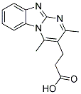 3-(2,4-DIMETHYLPYRIMIDO[1,2-A]BENZIMIDAZOL-3-YL)PROPANOIC ACID 结构式