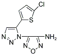 3-AMINE-4-[5-(5-CHLORO-2-THIENYL)-1H-1,2,3-TRIAZOL-1-YL]-1,2,5-OXADIAZOLE 结构式