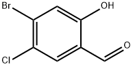 4-溴-5-氯-2-羟基苯甲醛 结构式