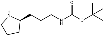 (R)-(3-PYRROLIDIN-2-YL-PROPYL)-CARBAMIC ACID TERT-BUTYL ESTER 结构式