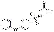 2-([(4-PHENOXYPHENYL)SULFONYL]AMINO)ACETIC ACID 结构式