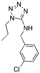 N-(3-CHLOROBENZYL)-1-PROPYL-1H-TETRAZOL-5-AMINE 结构式