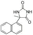 5-METHYL-5-(1-NAPHTHYL)IMIDAZOLIDINE-2,4-DIONE 结构式