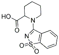 1-(1,1-DIOXIDO-1,2-BENZISOTHIAZOL-3-YL)PIPERIDINE-2-CARBOXYLIC ACID 结构式