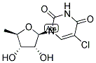 5-氯-5'-脱氧尿苷 结构式