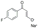 SODIUM (1E)-3-(4-FLUOROPHENYL)-3-OXOPROP-1-EN-1-OLATE 结构式