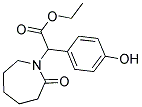 2-(4-羟基苯基)-2-(2-氧代氮杂环庚烷-1-基)乙酸乙酯 结构式