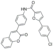 5-(4-CHLOROPHENYL)-N-[4-(2-OXO-2H-CHROMEN-3-YL)PHENYL]-2-FURAMIDE 结构式