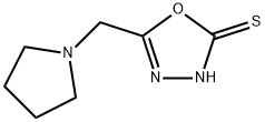 5-(PYRROLIDIN-1-YLMETHYL)-1,3,4-OXADIAZOLE-2-THIOL 结构式