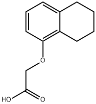 2-((5,6,7,8-四氢萘-1-基)氧基)乙酸 结构式