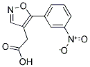[5-(3-Nitro-phenyl)-isoxazol-4-yl]-acetic acid 结构式