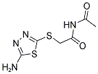 N-[2-(5-AMINO-[1,3,4]THIADIAZOL-2-YLSULFANYL)-ACETYL]-ACETAMIDE 结构式