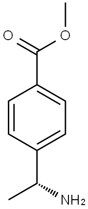 (R)-METHYL 4-(1-AMINOETHYL)BENZOATE 结构式