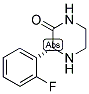(R)-3-(2-FLUORO-PHENYL)-PIPERAZIN-2-ONE 结构式