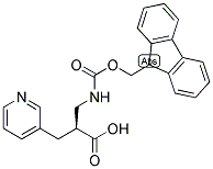 (S)-3-(9H-FLUOREN-9-YLMETHOXYCARBONYLAMINO)-2-PYRIDIN-3-YLMETHYL-PROPIONIC ACID 结构式