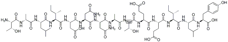 H-THR-D-ALA-LEU-ILE-ASP-ASN-ASN-ALA-THR-GLU-GLU-ILE-LEU-TYR-OH 结构式