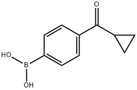 4-(CYCLOPROPYLCARBONYL)PHENYLBORONIC ACID 结构式