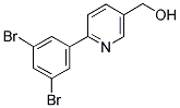 [6-(3,5-DIBROMOPHENYL)PYRIDIN-3-YL]METHANOL 结构式