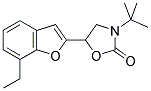 3-TERT-BUTYL-5(R/S)-(7-ETHYL-2-BENZOFURANYL)-2-OXAZOLIDINONE 结构式