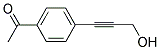 1-[4-(3-Hydroxy-1-propynyl)phenyl]ethanone 结构式