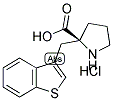 (S)-ALPHA-(3-BENZOTHIOPHENYLMETHYL)-PROLINE-HCL 结构式
