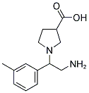 1-(2-AMINO-1-M-TOLYL-ETHYL)-PYRROLIDINE-3-CARBOXYLIC ACID 结构式