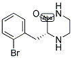 (R)-3-(2-溴苄基)哌嗪-2-酮 结构式