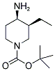 TERT-BUTYL CIS-4-AMINO-3-ETHYLPIPERIDINE-1-CARBOXYLATE 结构式