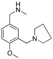 [4-Methoxy-3-(pyrrolidin-1-ylmethyl)benzyl]methylamine 结构式