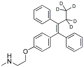 N-DESMETHYLTAMOXIFEN-ETHYL-D5 结构式