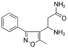 3-Amino-3-(3-phenyl-5-methyl-isoxazol-4-yl)-propionic acid amide 结构式