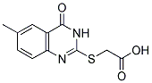 (6-METHYL-4-OXO-3,4-DIHYDRO-QUINAZOLIN-2-YLSULFANYL)-ACETIC ACID 结构式
