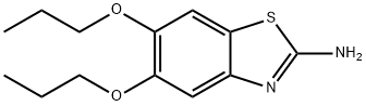 5,6-二丙氧基-1,3-苯并噻唑-2-胺 结构式