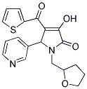 3-Hydroxy-5-pyridin-3-yl-1-(tetrahydrofuran-2-ylmethyl)-4-(thien-2-ylcarbonyl)-1,5-dihydro-2H-pyrrol-2-one 结构式