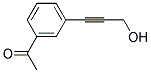 1-[3-(3-HYDROXY-1-PROPYNYL)PHENYL]ETHANONE 结构式