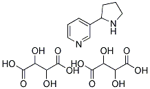 (R,S)-NORNICOTINE BITARTRATE 结构式