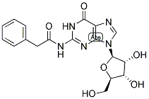 苯乙酰鸟嘌呤核苷 结构式