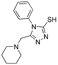 4-PHENYL-5-(PIPERIDIN-1-YLMETHYL)-4H-1,2,4-TRIAZOLE-3-THIOL 结构式