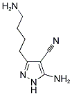5-AMINO-3-(4-AMINOBUTYL)-1H-PYRAZOLE-4-CARBONITRILE 结构式