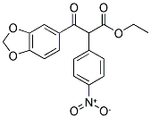 3-Benzo[1,3]dioxol-5-yl-2-(4-nitro-phenyl)-3-oxo-propionic acid ethyl ester 结构式