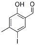 2-HYDROXY-5-IODO-4-METHYL-BENZALDEHYDE 结构式