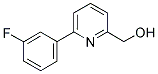 [6-(3-FLUOROPHENYL)PYRIDIN-2-YL]METHANOL 结构式