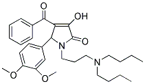 4-Benzoyl-1-(3-(dibutylamino)propyl)-5-(3,4-dimethoxyphenyl)-3-hydroxy-1H-pyrrol-2(5H)-one 结构式