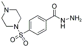 4-[(4-METHYLPIPERAZIN-1-YL)SULFONYL]BENZOHYDRAZIDE 结构式