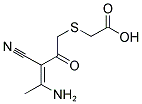 (4-AMINO-3-CYANO-2-OXO-PENT-3-ENYLSULFANYL)-ACETIC ACID 结构式