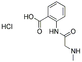 2-[[(METHYLAMINO)ACETYL]AMINO]BENZOIC ACID HYDROCHLORIDE 结构式