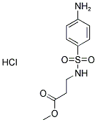 METHYL 3-[[(4-AMINOPHENYL)SULFONYL]AMINO]PROPANOATE HYDROCHLORIDE 结构式